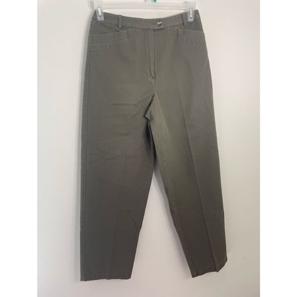 Talbots Pants - Vintage Talbots Womens Size 10 Army Green Straight Leg Pants